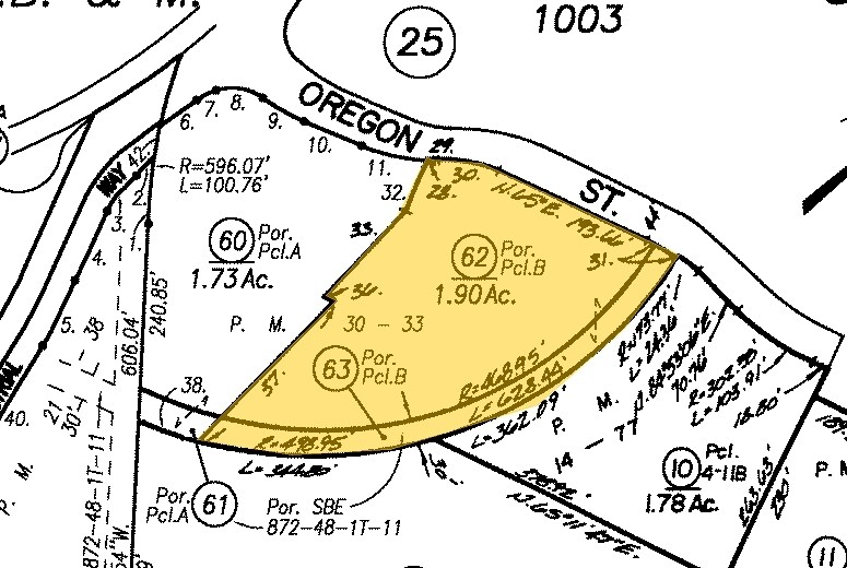 3928 Oregon St, Benicia, CA à louer Plan cadastral– Image 1 sur 2