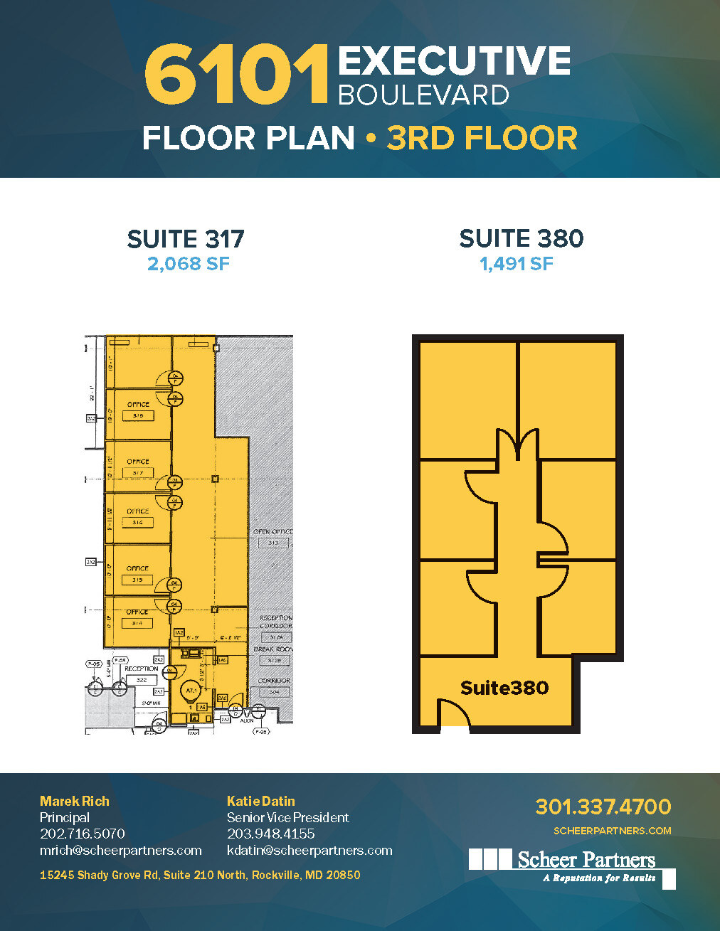 6101 Executive Blvd, North Bethesda, MD à louer Plan d’étage– Image 1 sur 1