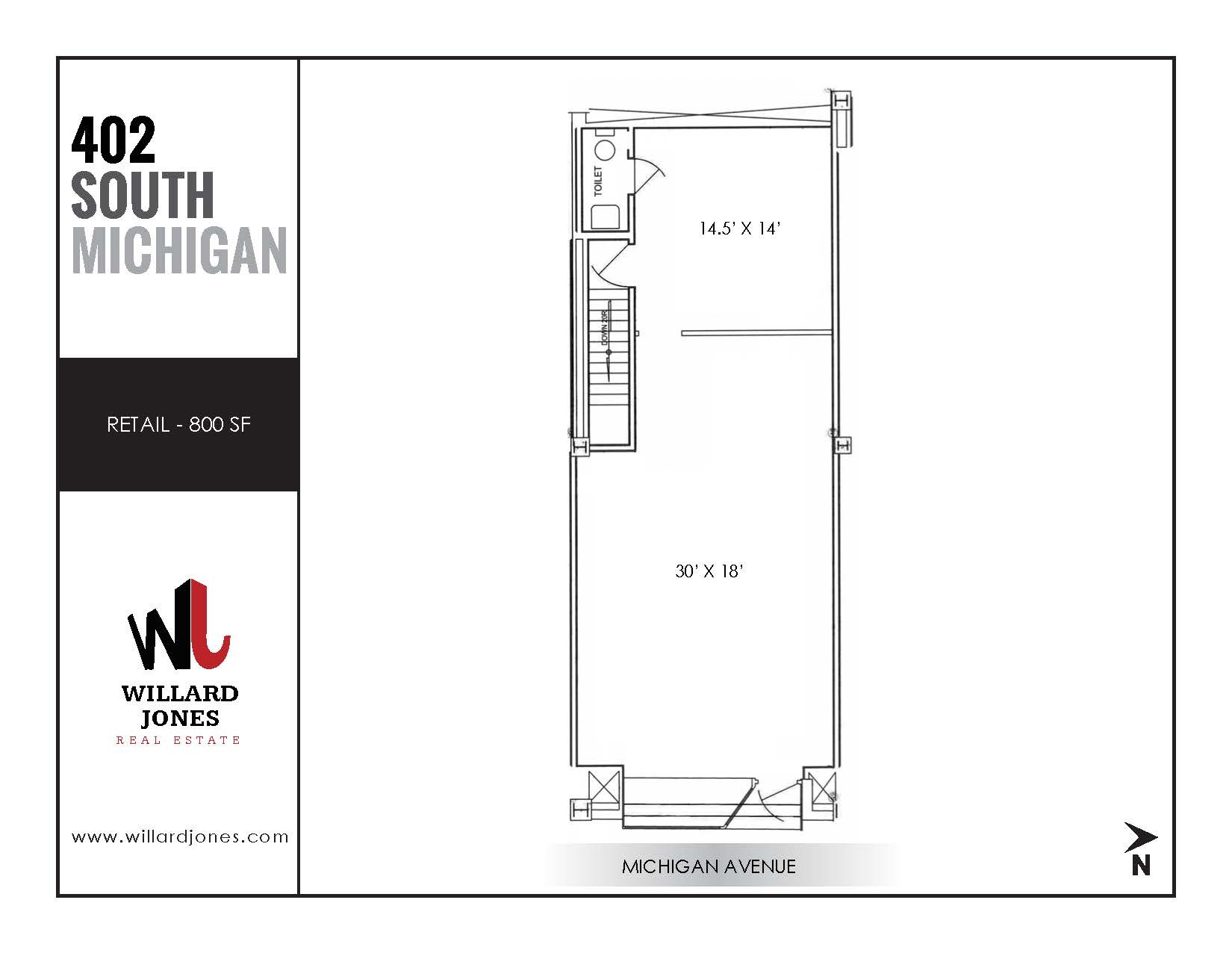 81 E Van Buren St, Chicago, IL à louer Plan d’étage– Image 1 sur 1