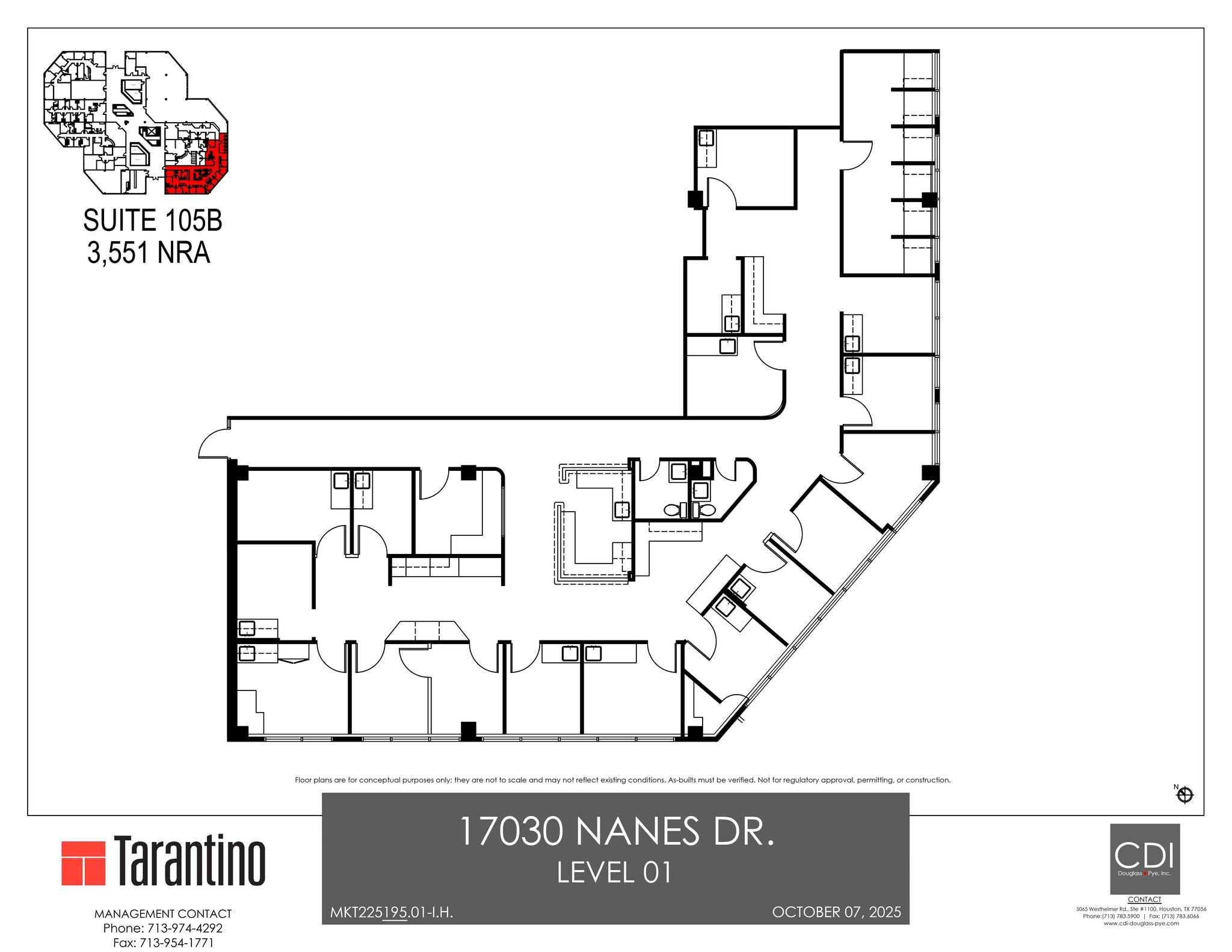 17030 Nanes Dr, Houston, TX à louer Plan de site– Image 1 sur 1