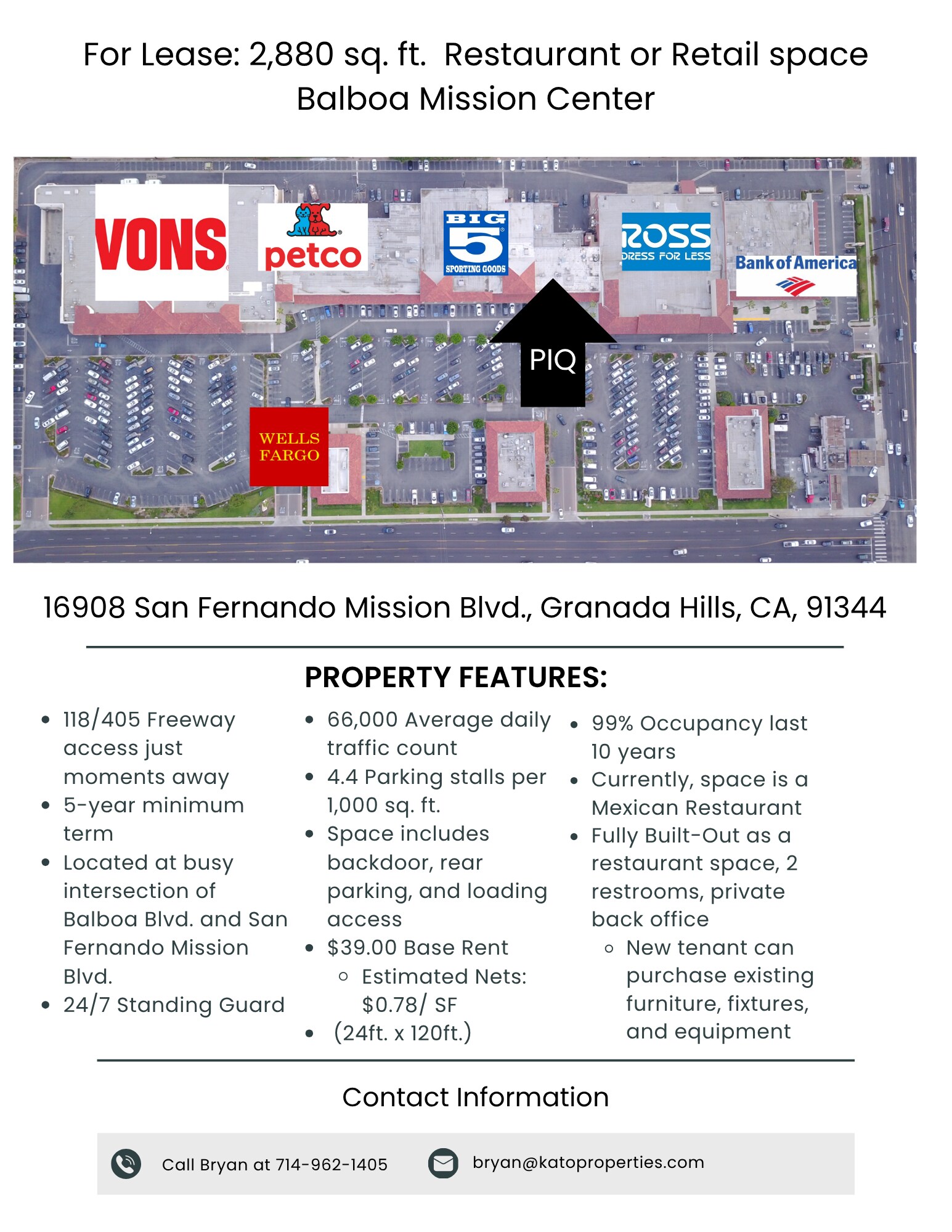 16930 San Fernando Mission Blvd, Granada Hills, CA à louer Autre– Image 1 sur 9