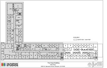 3000 W Alameda Ave, Burbank, CA à louer Plan d’étage– Image 1 sur 1