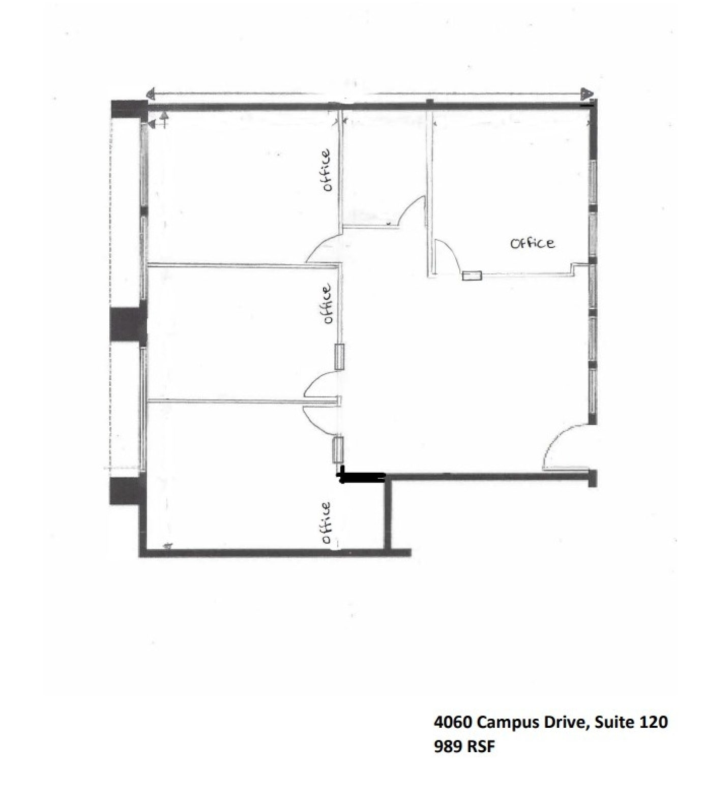 4060 Campus Dr, Newport Beach, CA à louer Plan d’étage– Image 1 sur 1