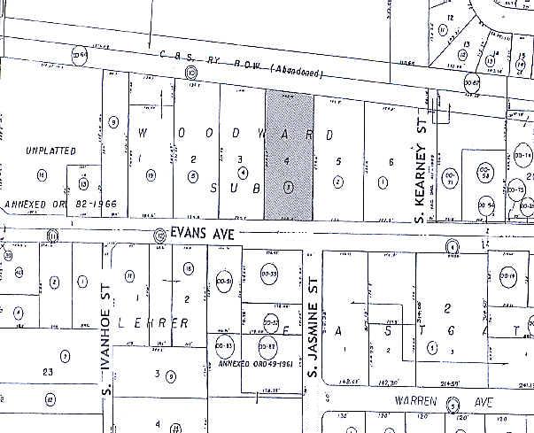 5895 E Evans Ave, Denver, CO à louer - Plan cadastral – Image 3 sur 28