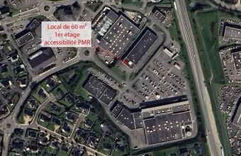 Lannion - Vue aérienne  vue de carte