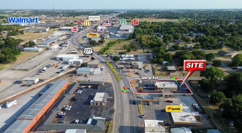 1328 S 4th St, Chickasha, OK à louer - Aérien – Image 2 sur 2