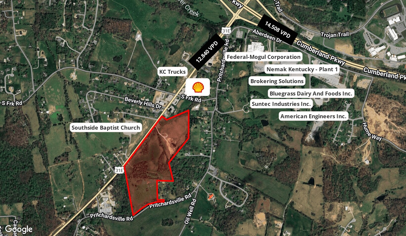 2502 Scottsville Rd, Glasgow, KY à vendre Aérien– Image 1 sur 4