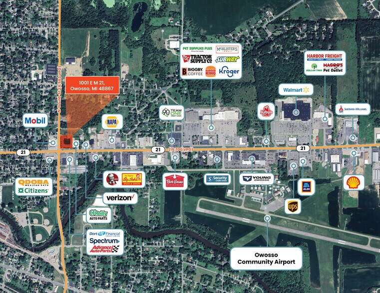 1001 E M-21, Owosso, MI à vendre - Photo de l’immeuble – Image 3 sur 12