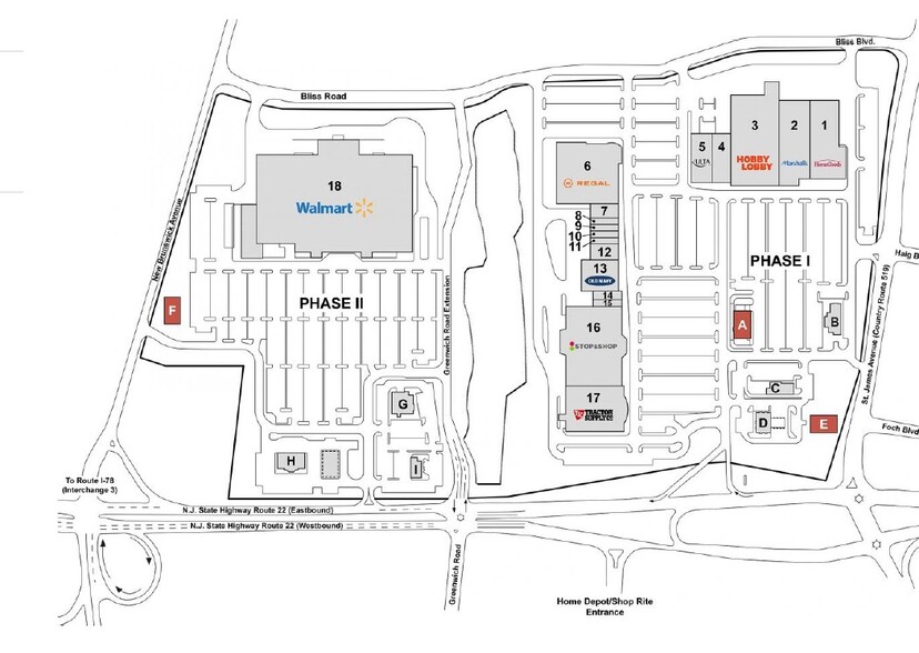1225-1280 Route 22, Phillipsburg, NJ à louer - Plan de site – Image 3 sur 3