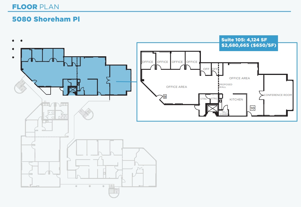 5080 Shoreham Pl, San Diego, CA 92122 - Lot 105 - - Plan d’étage - Image 1 of 1