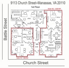 9113 Church St, Manassas, VA à louer Plan d’étage– Image 1 sur 5
