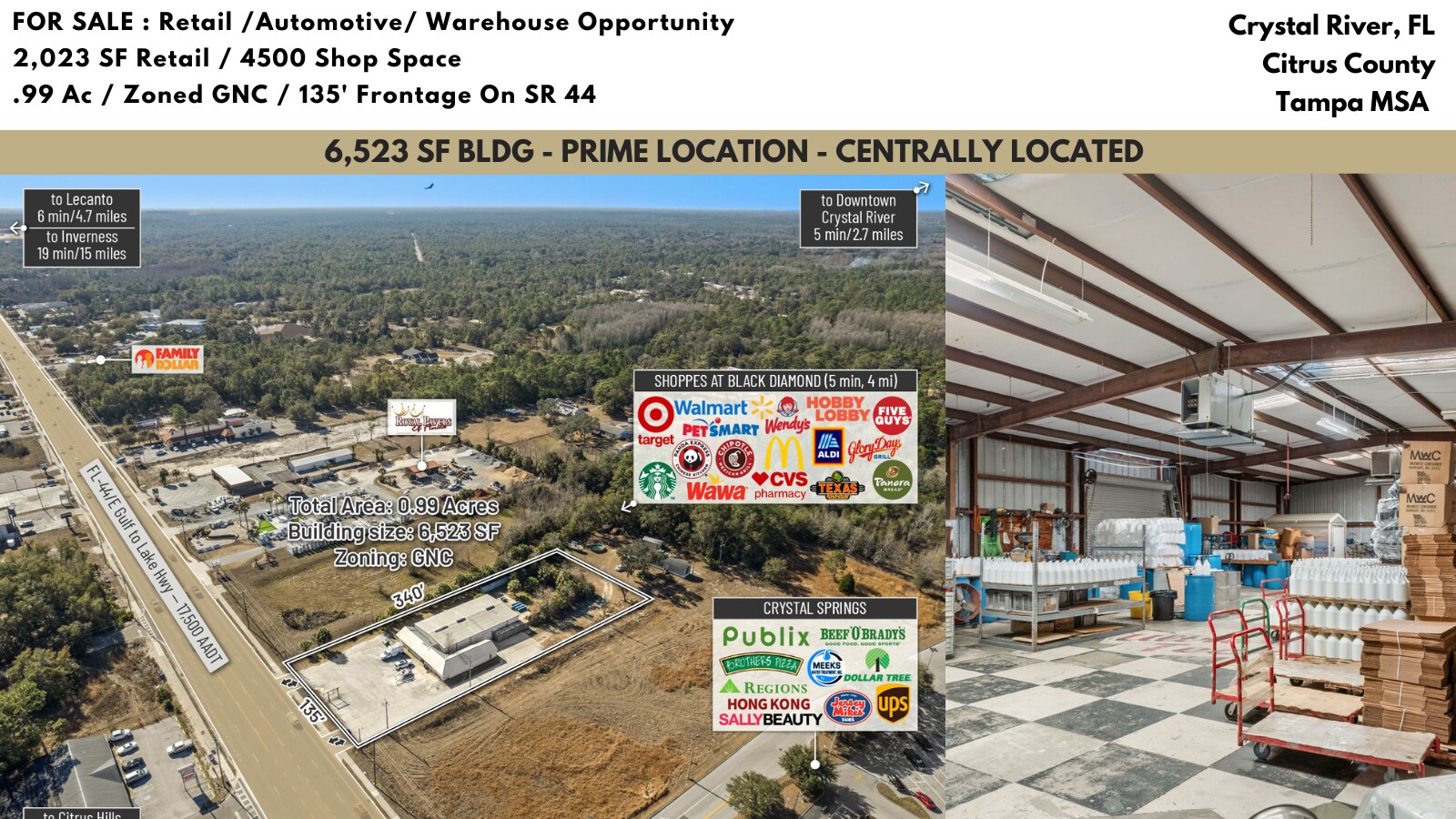 6680 W Gulf To Lake Hwy, Crystal River, FL à vendre Photo de l’immeuble– Image 1 sur 35