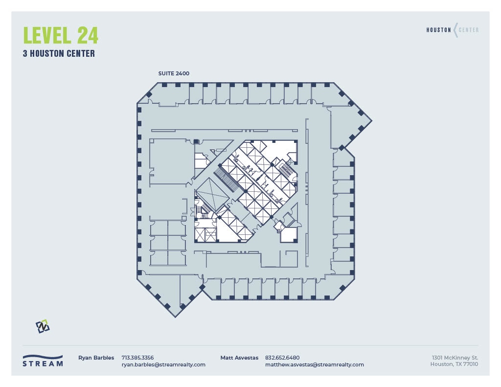 1301 McKinney St, Houston, TX à louer Plan d’étage– Image 1 sur 1