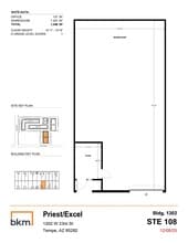 2121 S Priest Dr, Tempe, AZ à louer Plan d’étage– Image 1 sur 1