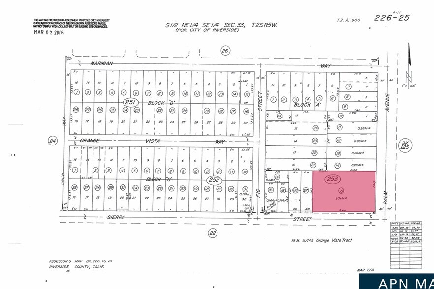 6785 Palm Ave, Riverside, CA à vendre - Plan cadastral – Image 3 sur 3