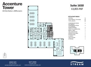 500 W Madison St, Chicago, IL à louer Plan d’étage– Image 1 sur 1