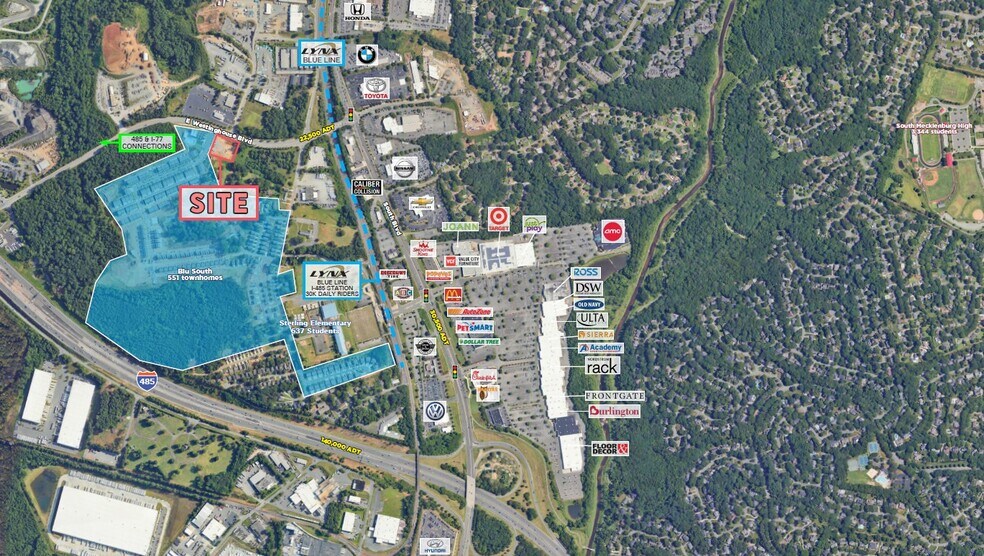 920 Blu Central rd, Pineville, NC à louer - Aérien – Image 3 sur 3