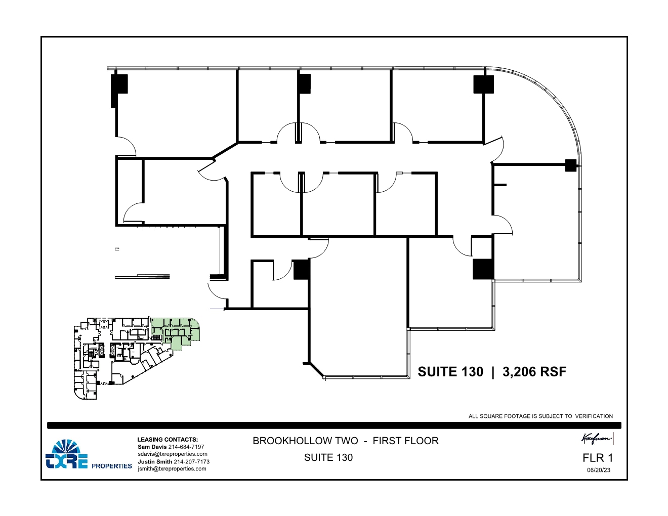 2301 E Lamar Blvd, Arlington, TX à louer Plan d’étage– Image 1 sur 2