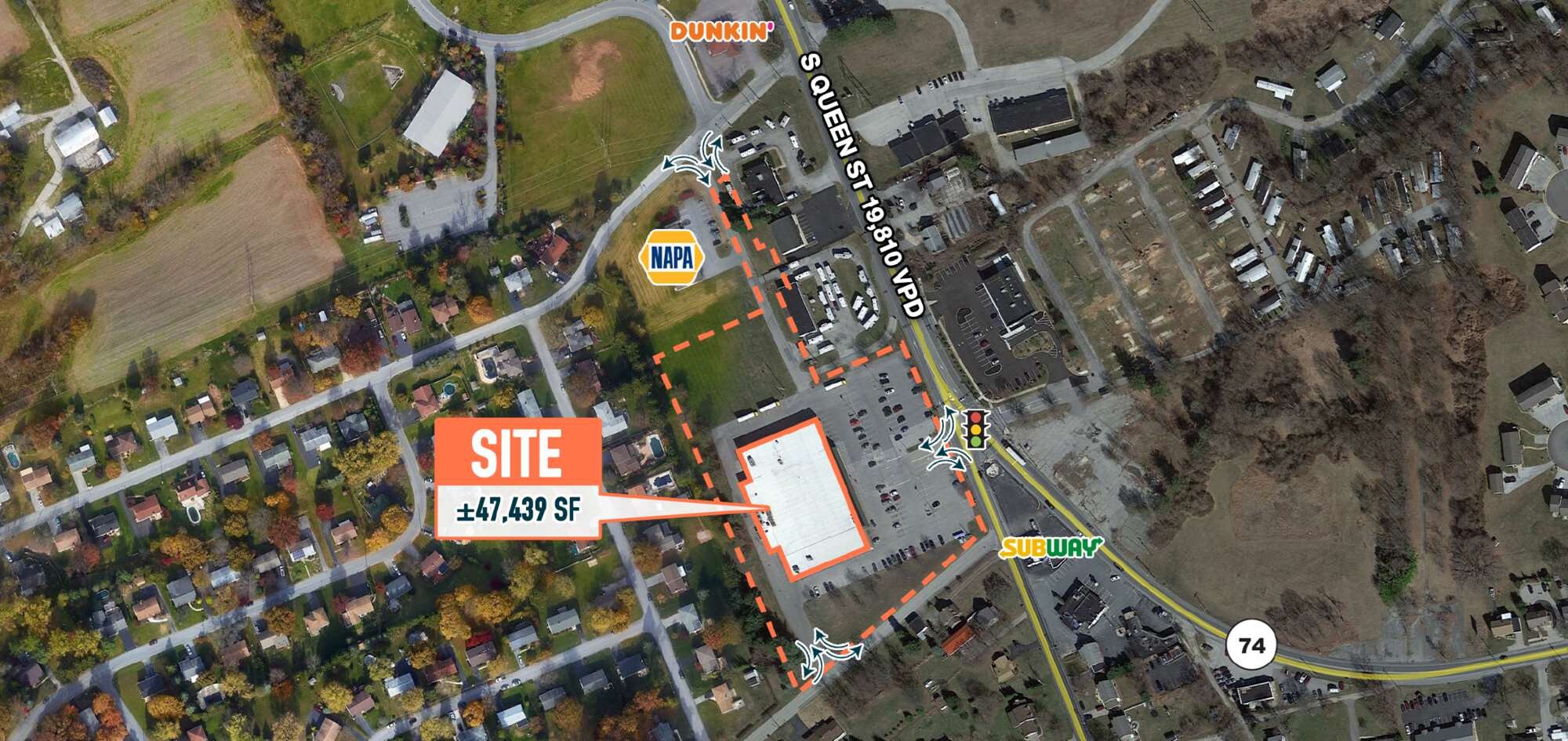 2720 S Queen St, Dallastown, PA à louer Aérien– Image 1 sur 3