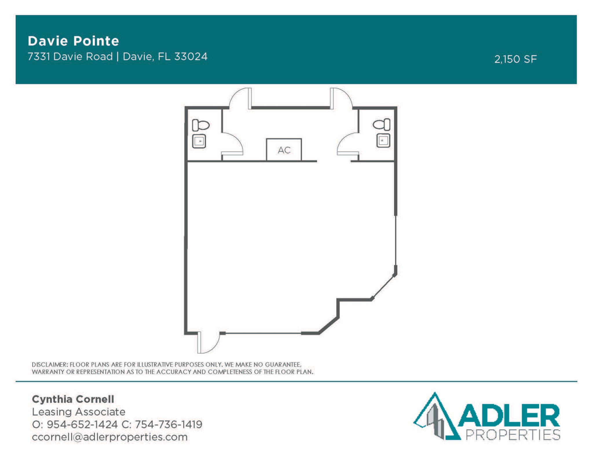7331-7399 Davie Road Ext, Hollywood, FL à louer Plan d’étage– Image 1 sur 9