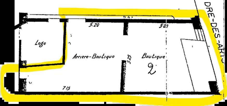 Local commercial dans Paris à louer - Plan d’étage – Image 2 sur 3
