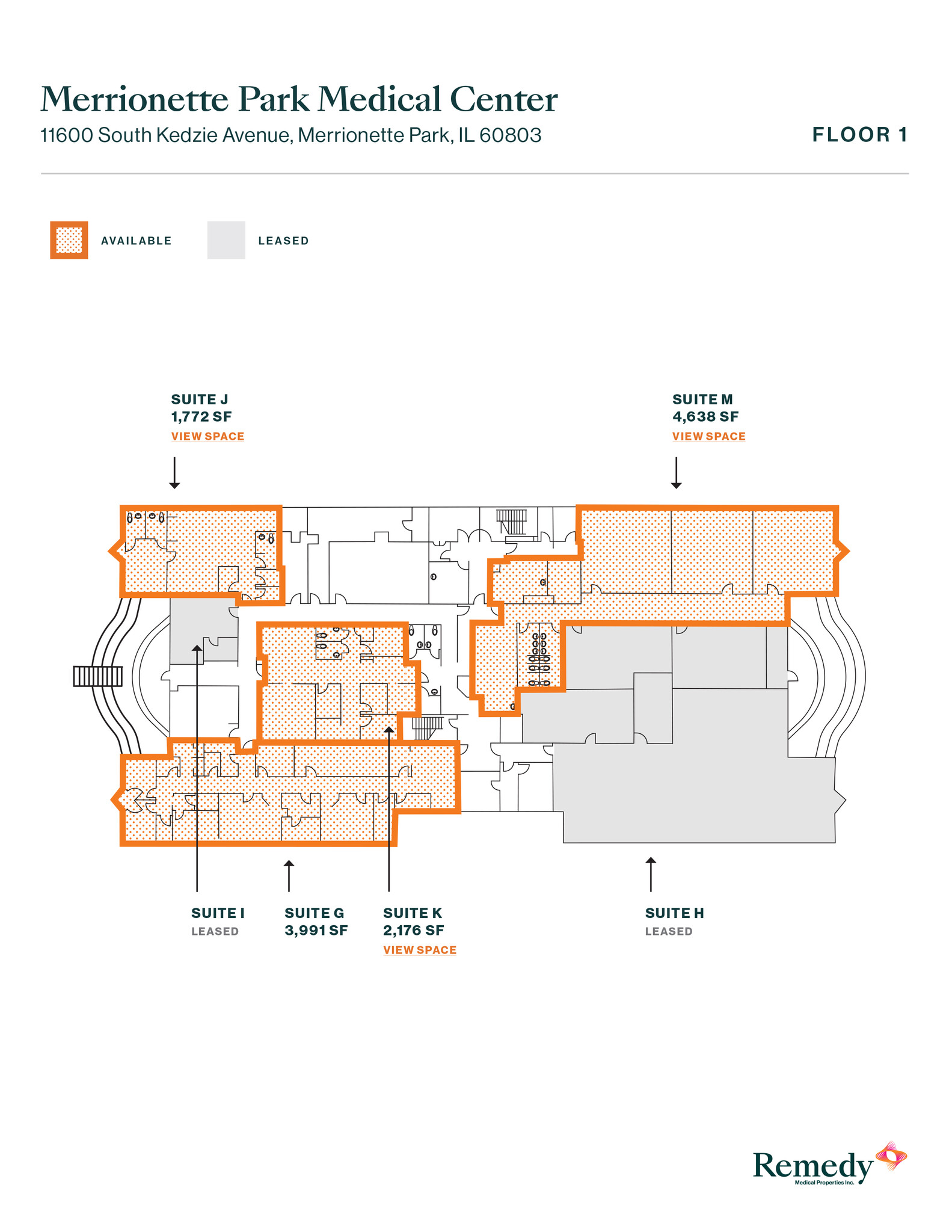 11600-11630 S Kedzie Ave, Merrionette Park, IL à louer Plan d’étage– Image 1 sur 7