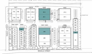 10451-10455 Roselle St, San Diego, CA à louer Plan de site– Image 2 sur 2