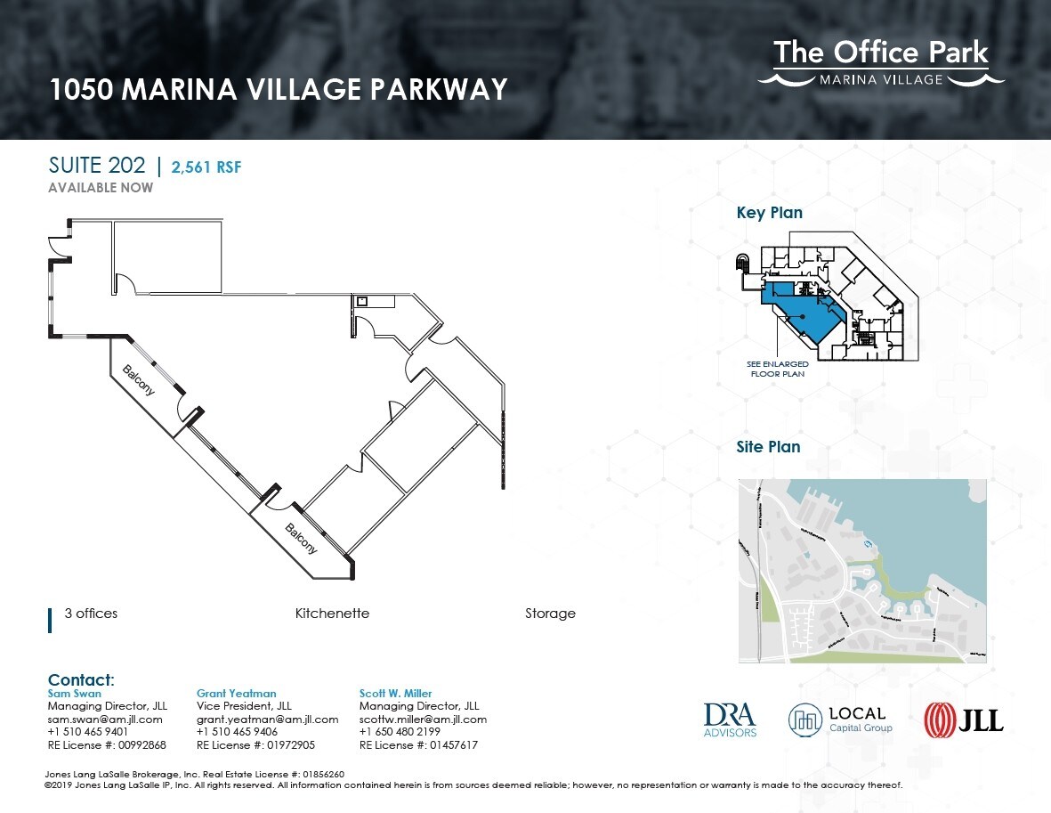 1001 Marina Village Pky, Alameda, CA à louer Plan d’étage– Image 1 sur 1