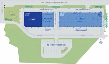 851 Independence Blvd, Romeoville, IL à louer Plan de site– Image 1 sur 1