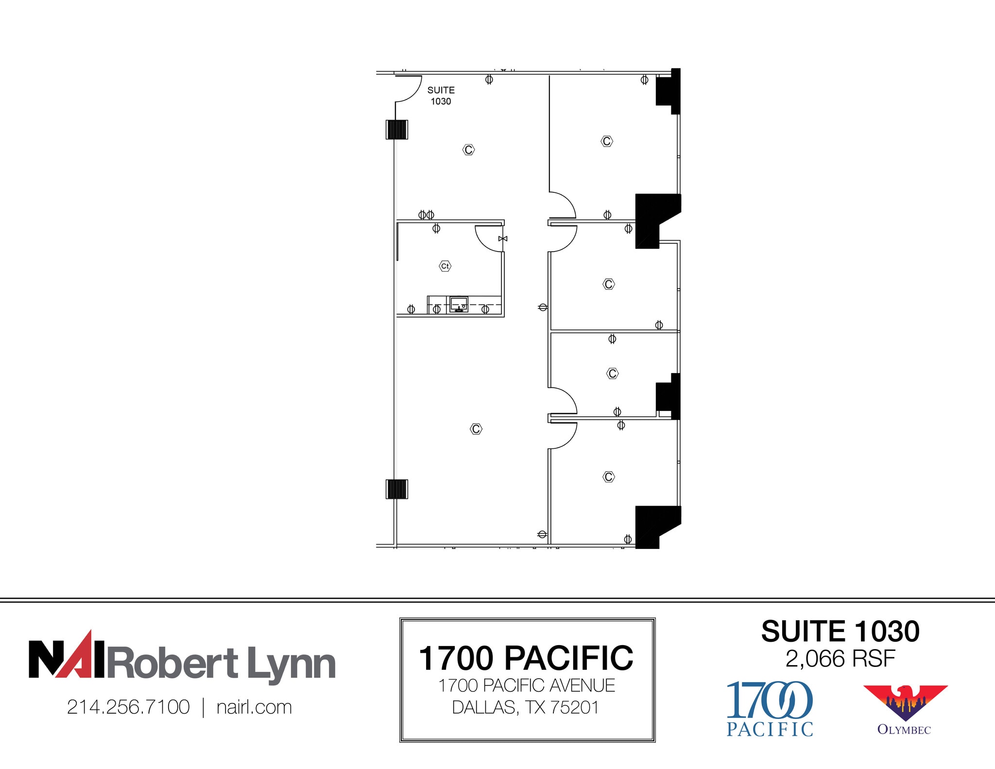 1700 Pacific Ave, Dallas, TX à louer Plan d’étage– Image 1 sur 1