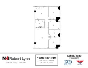 1700 Pacific Ave, Dallas, TX à louer Plan d’étage– Image 1 sur 1