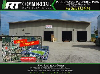 Plus de détails pour 1649 SE South Niemeyer Cir, Port Saint Lucie, FL - Industriel/Logistique à vendre