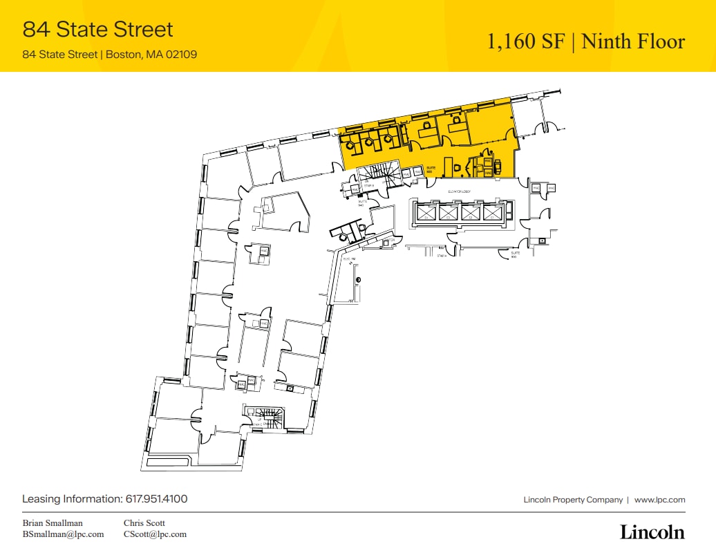 84 State St, Boston, MA à louer Plan d’étage– Image 1 sur 1