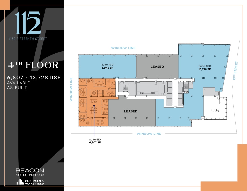 1152 15th St NW, Washington, DC à louer Plan d’étage– Image 1 sur 1