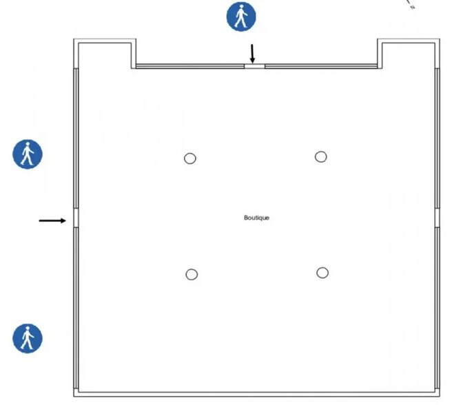 Local commercial dans Antibes à louer - Plan d’étage – Image 2 sur 6