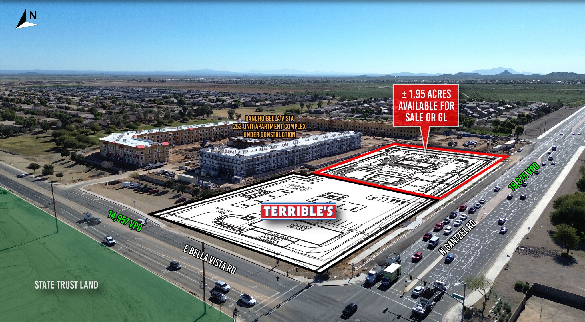 SEC Bella Vista & Gantzel Rd, San Tan Valley, AZ à vendre Photo principale– Image 1 sur 3