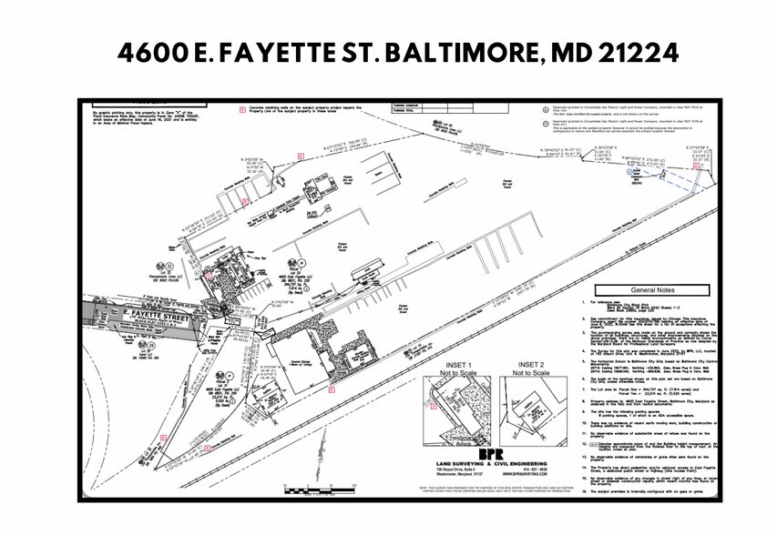 4600 E Fayette St, Baltimore, MD à vendre - Plan de site – Image 3 sur 3