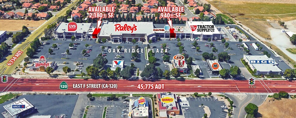 1550 E F St, Oakdale, CA à louer - Aérien – Image 2 sur 3