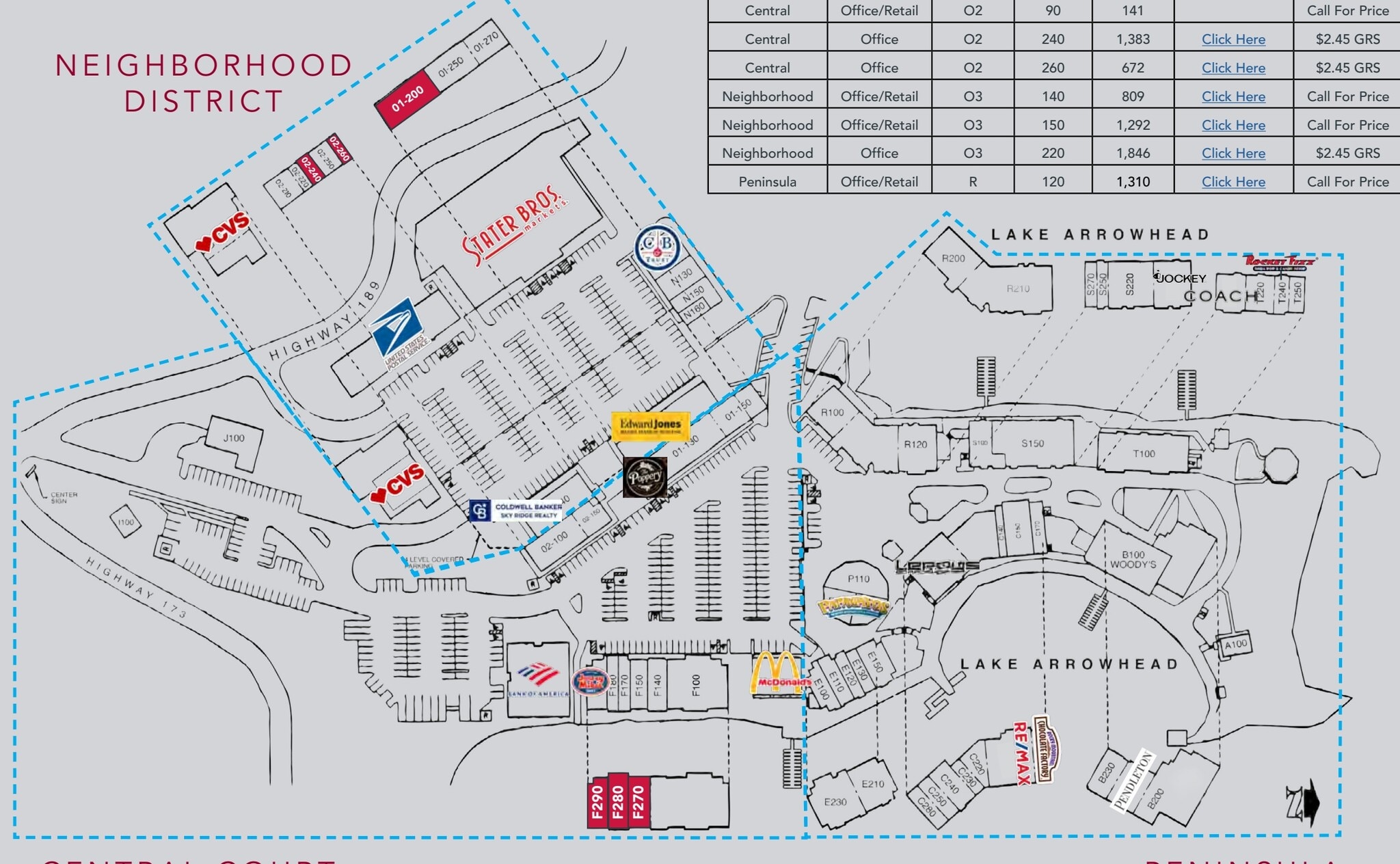 28200 Hwy 189, Lake Arrowhead, CA à louer Plan de site– Image 1 sur 1