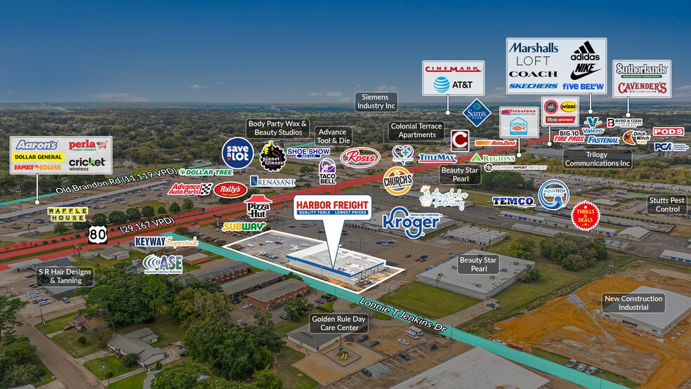 3100 Hwy 80 E, Pearl, MS à vendre - Photo de l’immeuble – Image 2 sur 4