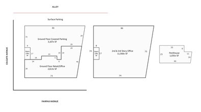 421-425 S Fairfax Ave, Los Angeles, CA à louer Plan de site– Image 2 sur 2