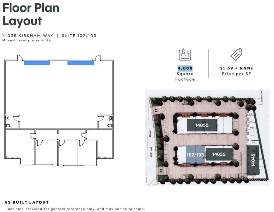 14035 Kirkham Way, Poway, CA à louer Plan d’étage– Image 1 sur 1