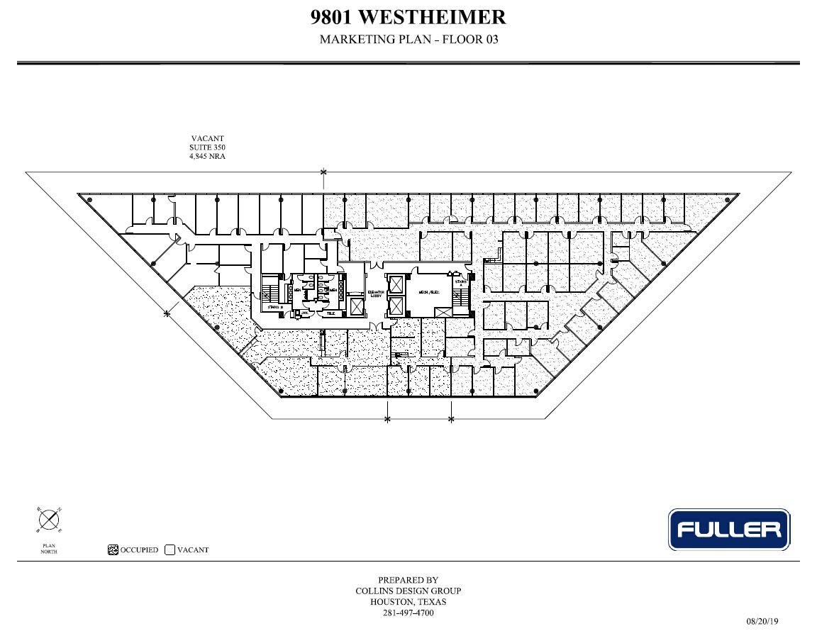 9801 Westheimer Rd, Houston, TX à louer Plan d’étage– Image 1 sur 1