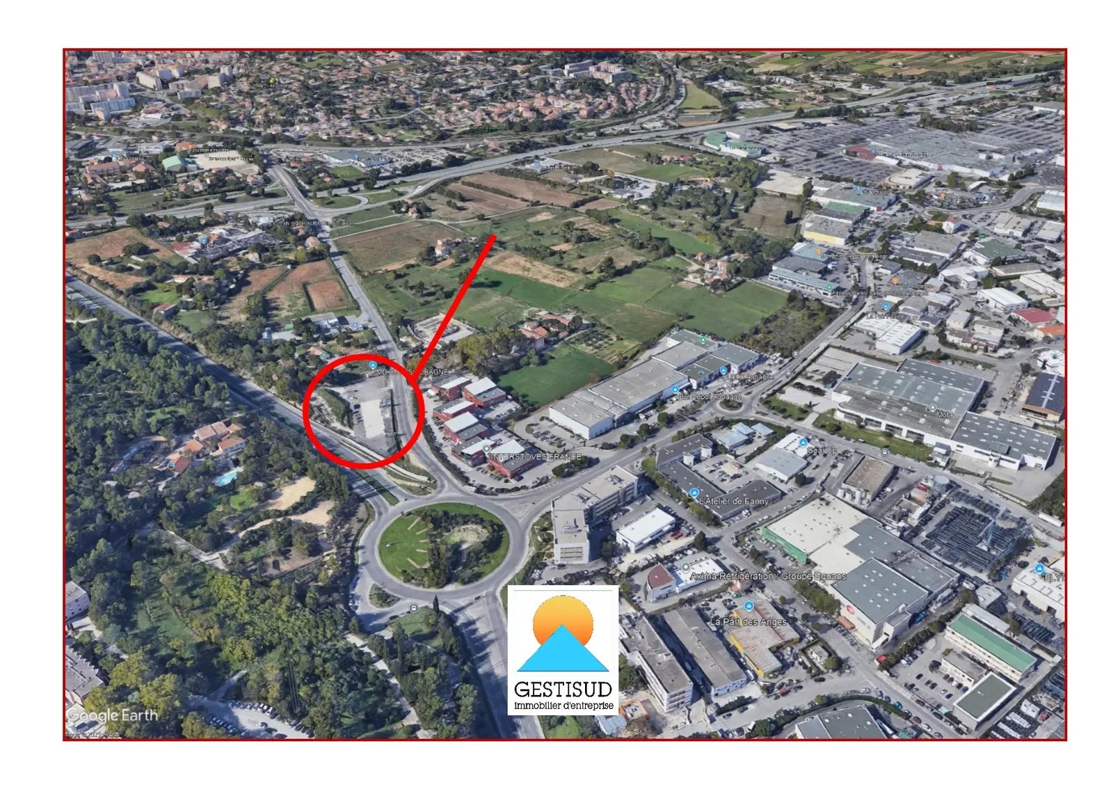 Terrain dans Aubagne à louer Aérien– Image 1 sur 4