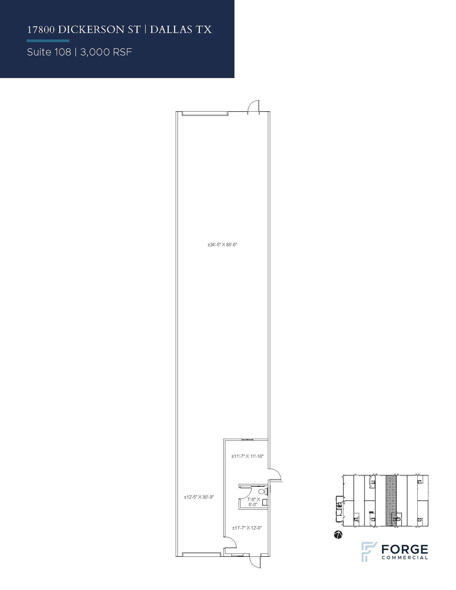 17800 Dickerson St, Dallas, TX à louer Plan d’étage– Image 1 sur 1