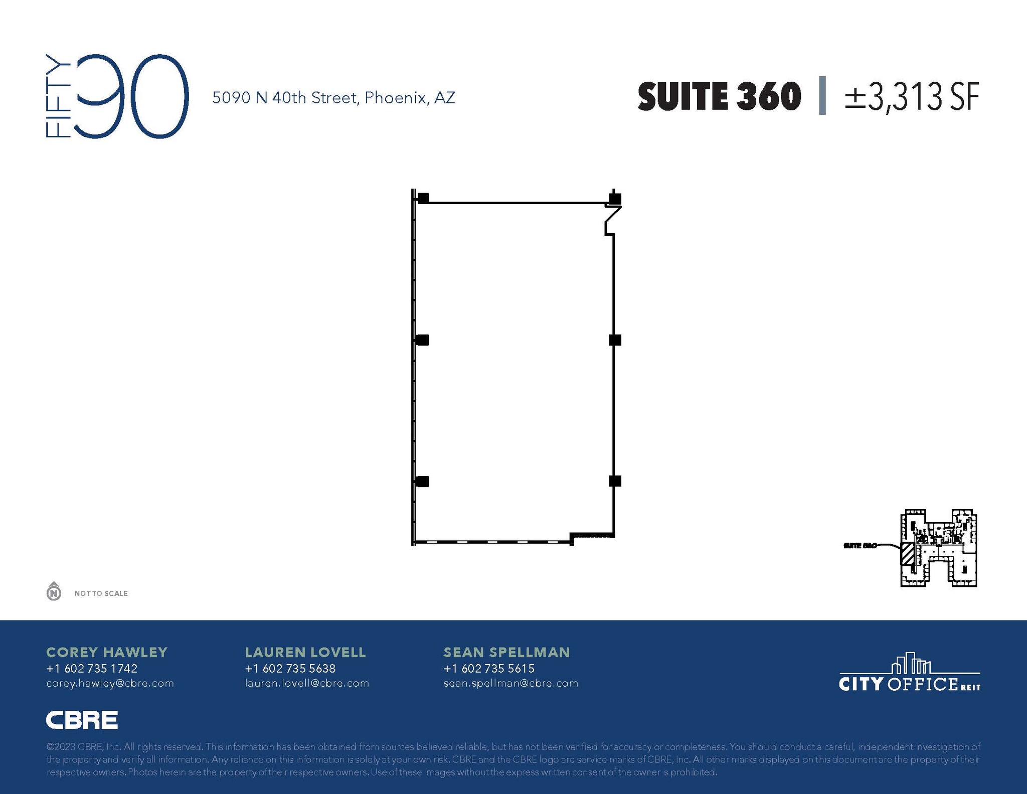 5090 N 40th St, Phoenix, AZ à louer Plan d’étage– Image 1 sur 1