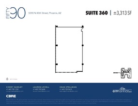5090 N 40th St, Phoenix, AZ à louer Plan d’étage– Image 1 sur 1