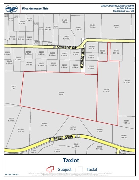 0 S Livesay Rd, Oregon City, OR à vendre - Plan cadastral – Image 2 sur 13