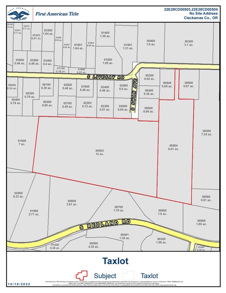 0 S Livesay Rd, Oregon City, OR à vendre - Plan cadastral – Image 3 sur 3