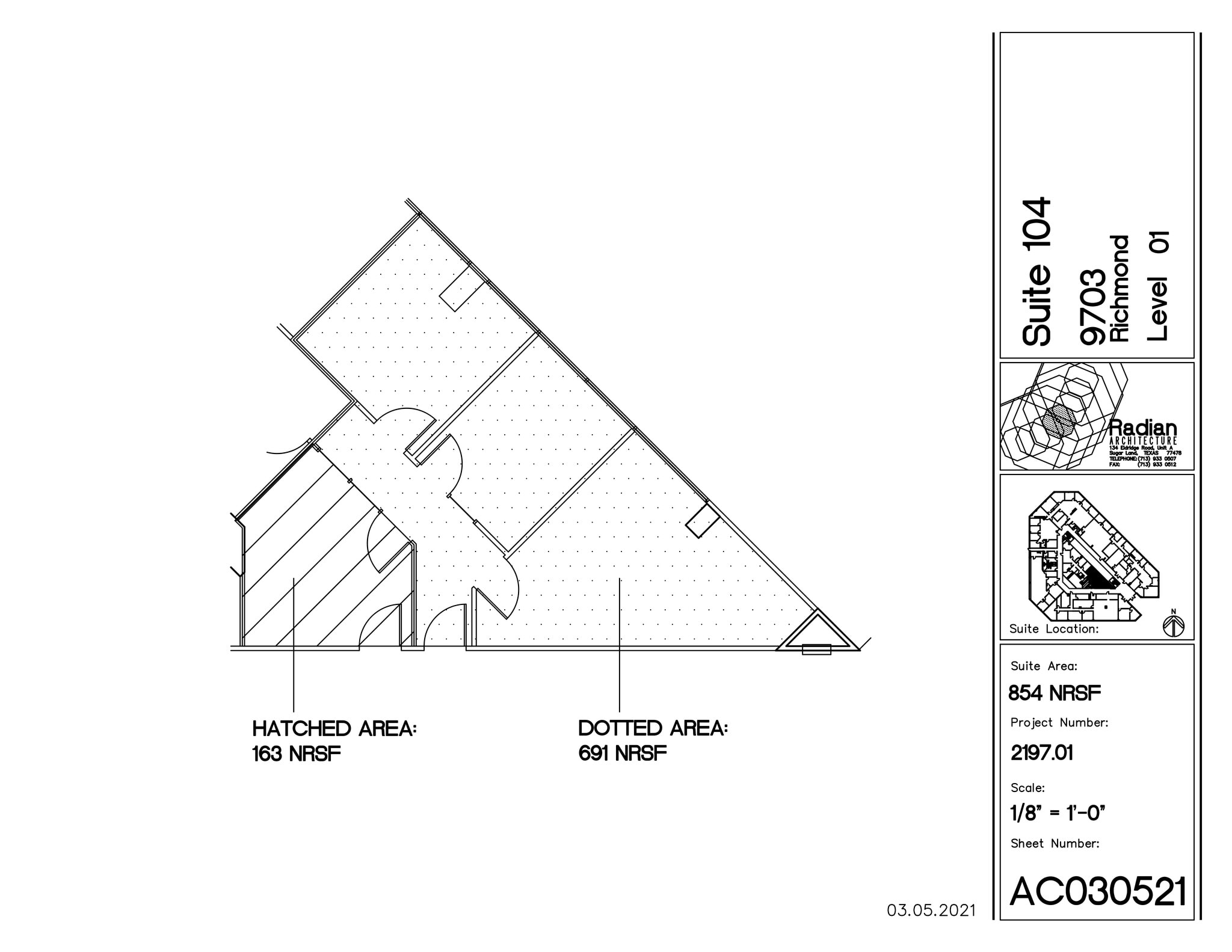 9703 Richmond Ave, Houston, TX à louer Plan de site– Image 1 sur 3